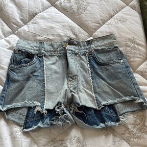 Distressed Denim Women Shorts